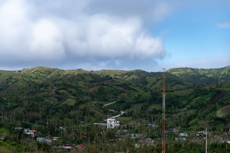 A portion of Basco, with more rolling hills behind it.