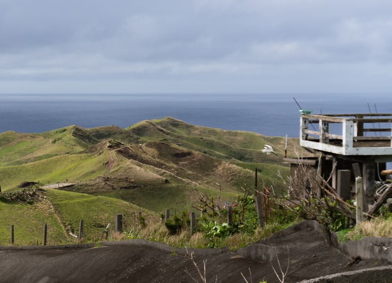 A vantage point looking over the famous Rolling Hills. What seems to be an egret is in-flight, which I've only noticed a year after during post.